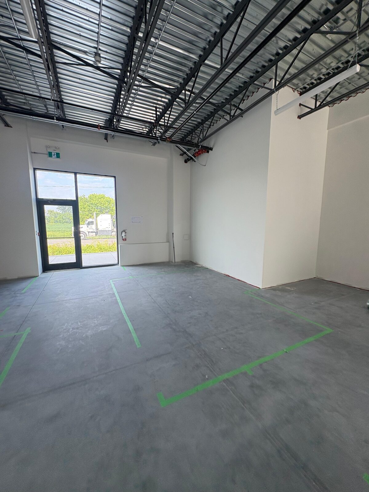 Plumbing rough-in coordination in a new commercial shell